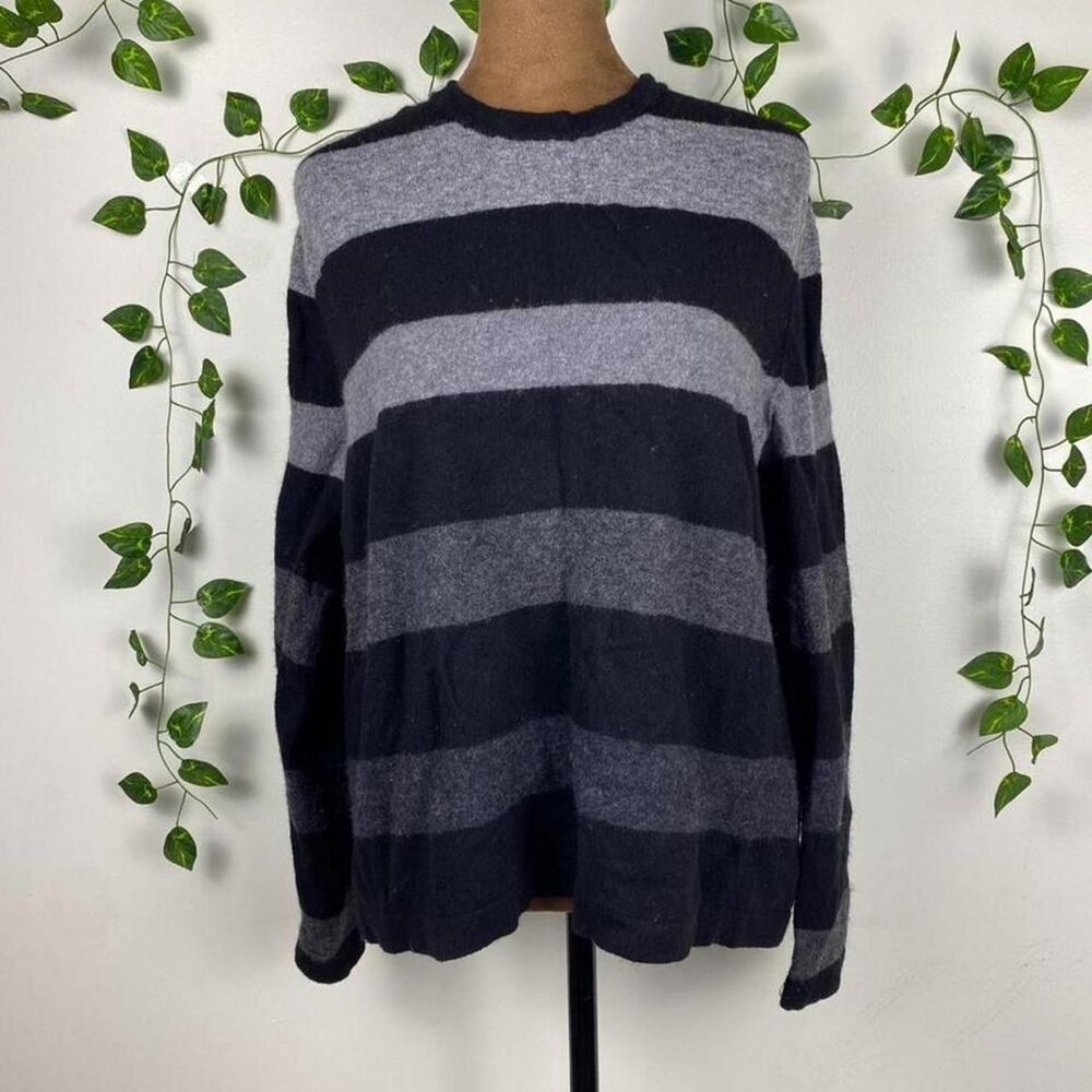 Banana-republic Women's Grey and Black Jumper